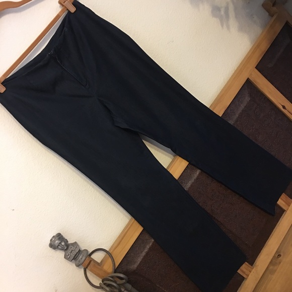 Hillard and Hanson dark blue denim look pant suit - Picture 5 of 8